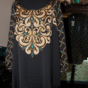 Beautiful Lane Bryant jewel tone blouse 14/16